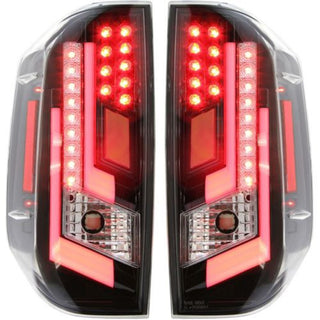 2014-2015 Toyota Tundra Led Clear Tail Lamp, Assy., Set, Black/clear Lens - Classic 2 Current Fabrication