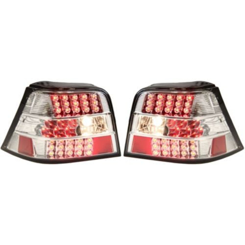 1999-2004 Volkswagen Golf Led Clear Tail Lamp, Lens/Housing, Set/clear - Classic 2 Current Fabrication