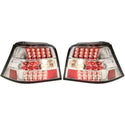 1999-2004 Volkswagen Golf Led Clear Tail Lamp, Lens/Housing, Set/clear.
