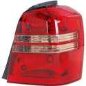 2001-2003 Toyota Highlander Tail Lamp RH, Lens/Housing, Clear & Red Lens.