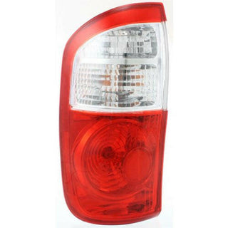 2004-2006 Toyota Tundra Tail Lamp LH, Clear/red Lens, Standard Bed.