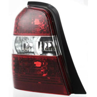 2004-2007 Toyota Highlander Tail Lamp LH, Lens/Housing, Clear & Red Lens.