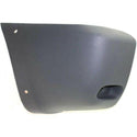 2001-2005 Toyota RAV4 Rear Bumper End LH, Textured Gray, w/Wheel Hole.