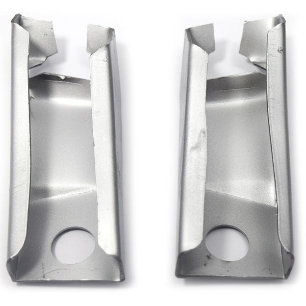 1969 CHEVY CAMARO TRUNK FLOOR CORNER BRACR (PAIR) WELD THRU PRIMER COATING.