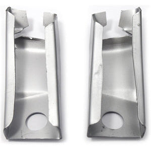 1969 CHEVY CAMARO TRUNK FLOOR CORNER BRACR (PAIR) WELD THRU PRIMER COATING.