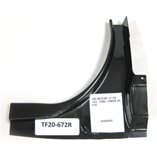 1967-1968 Ford Mustang Tail Panel Upper Trunk Corner RH.