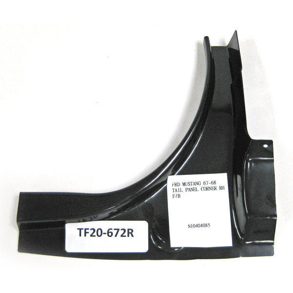 1967-1968 Ford Mustang Tail Panel Upper Trunk Corner RH.