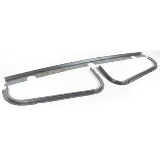 1967-1969 Chevy Camaro Trunk Weather Strip Gutter Set, 3 Piece, Coupe.