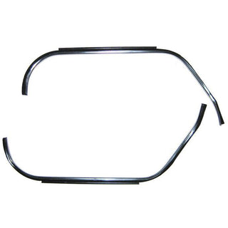 1970-1973 Chevy Camaro Trunk Weather Strip Gutter Set, 3 Piece.