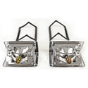 1968-1969 CHEVY CHEVELLE WAGON TAIL LIGHT BEZEL, PAIR, (LH + RH, WITH GASKETS) - Classic 2 Current Fabrication