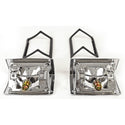 1968-1969 Chevy Chevelle Wagon Tail Light Bezel, Pair, (LH + RH, With Gaskets).