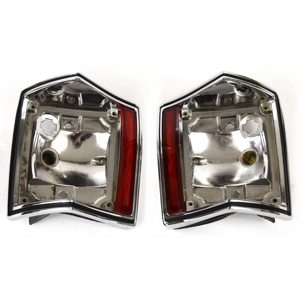 1970-1972 CHEVY CHEVELLE WAGON TAIL LIGHT BEZEL, PAIR, (LH + RH, WITH GASKETS) - Classic 2 Current Fabrication