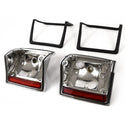1970-1972 CHEVY CHEVELLE WAGON TAIL LIGHT BEZEL, PAIR, (LH + RH, WITH GASKETS) - Classic 2 Current Fabrication