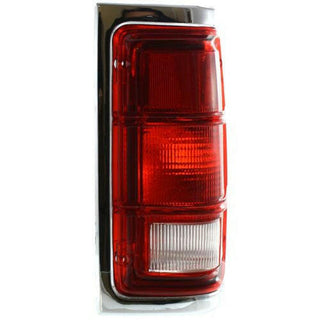 1988-1993 Dodge Full Size Pickup Tail Lamp RH, Lens/Housing, w/Chrome Trim.