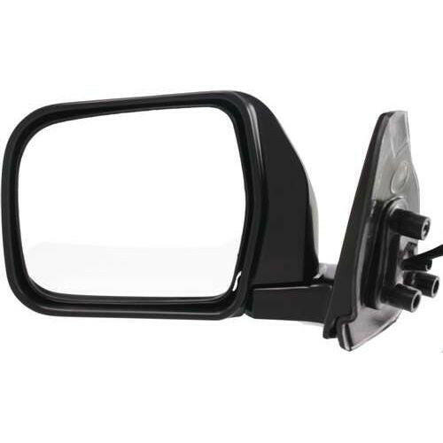 1993-1998 Toyota T100 Mirror LH, Power, Non-heated, Manual Folding, Chrome.