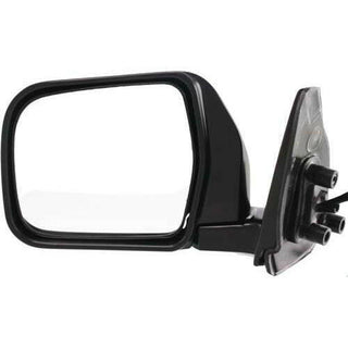 1993-1998 Toyota T100 Mirror LH, Power, Non-heated, Manual Folding, Chrome.