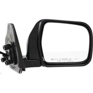 1993-1998 Toyota T100 Mirror RH, Power, Non-heated, Manual Folding, Chrome.