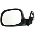 2000-2004 Toyota Tundra Mirror LH, Power, Non-heated, Manual Fold Plated.