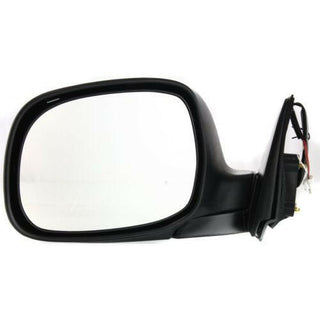 2000-2004 Toyota Tundra Mirror LH, Power, Non-heated, Manual Fold Plated.