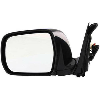 2001-2007 Toyota Highlander Mirror LH, Power, Manual Folding, Black.