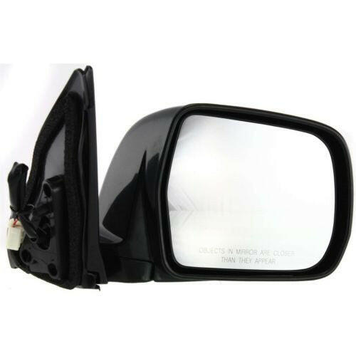 2001-2007 Toyota Highlander Mirror RH, Power, Manual Folding, Black.