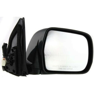 2001-2007 Toyota Highlander Mirror RH, Power, Manual Folding, Black.