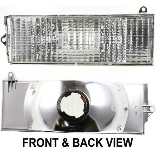 1984-1996 Jeep Cherokee Signal Light LH, Lens And Housing, Below Headlamp.