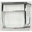 1991-1996 Jeep Cherokee Headlight Door RH, Chrome.