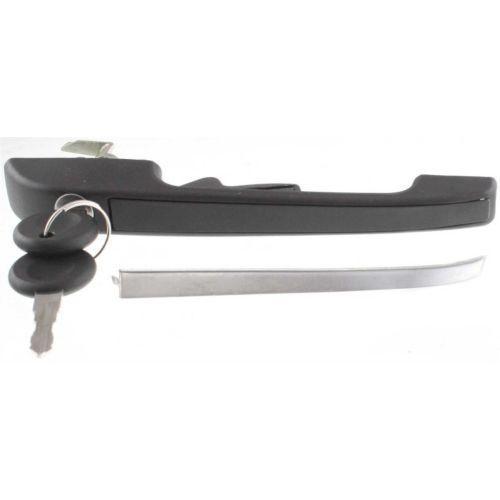 1979-1983 Volkswagen Rabbit Front Door Handle RH, Textured, w/Chrome Trim.