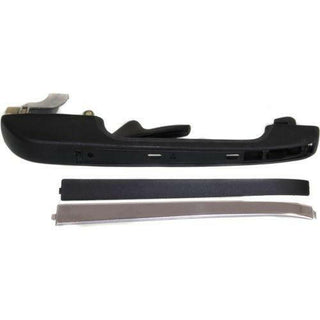 1985-1992 Volkswagen Jetta Rear Door Handle LH, Textured, w/Chrome Trim.