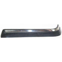 1990-1993 Volvo 240 Rear Bumper Molding LH, Outer, Chrome/Black, Sedan.