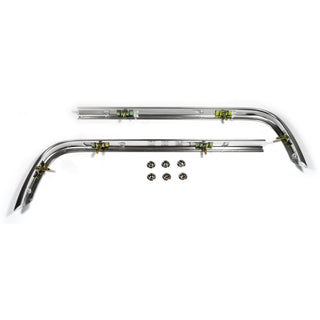 1966 Chevy Chevelle Front Valance Panel End Moulding Pair.