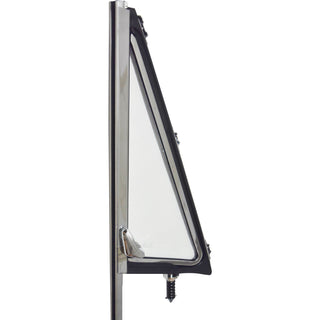 1968-1972 Chevy C10 Pickup Vent Window Assembly Chrome w/Clear w/3 Bracket hole LH.