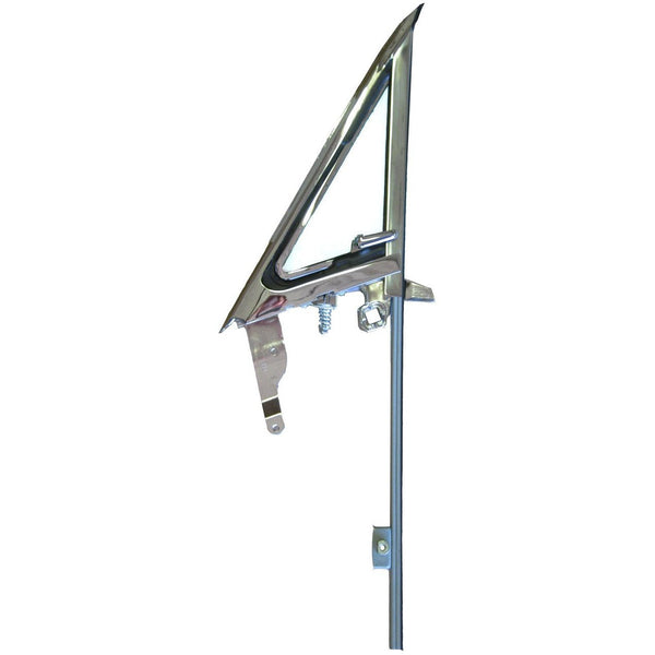 1968 Ford Mustang Vent Window Assembly, RH Clear Glass.