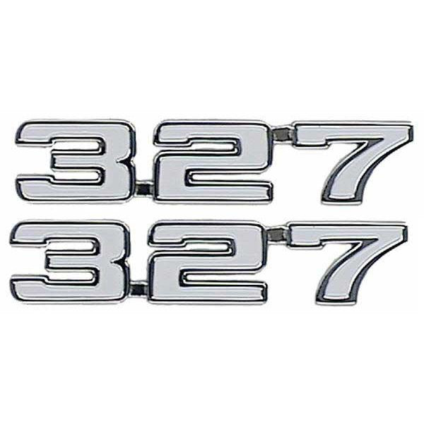 1969 - 1969 Chevy Camaro "327" Fender Emblems LH/RH (Sold as a Pair) - Classic 2 Current Fabrication