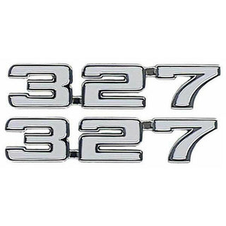 1969 - 1969 Chevy Camaro "327" Fender Emblems LH/RH (Sold as a Pair).