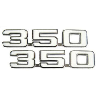 1969 - 1969 Chevy Camaro "350" Fender Emblems LH/RH (Sold as a Pair) - Classic 2 Current Fabrication