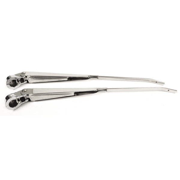 1967-1969 Chevy Camaro Wiper Arm, Pair, Bright Finish, Convertible.