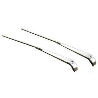 1967-1969 Chevy Camaro Wiper Arm, Pair, Brushed Finish, Convertible - Classic 2 Current Fabrication