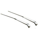 1967-1969 Chevy Camaro Wiper Arm, Pair, Brushed Finish, Convertible.