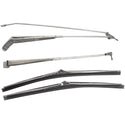 1968-1972 GM A Body BRIGHT WIPER ARMS & POLISHED BLADES KIT W/HIDDEN ARM STYLE - Classic 2 Current Fabrication