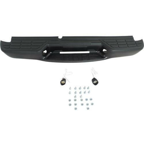 1998-2004 Chevy S-10 Pickup Step Bumper, Assy, Black, Steel, Fleetside.