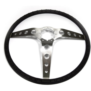 1969 Chevy Camaro 3-SPOKE COMFORT GRIP STEERING WHEEL W/SPOKE ROUND HOLES.