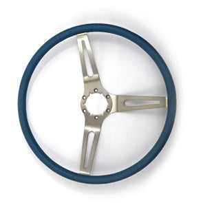 1969 Chevy Camaro 3-Spoke Comfort Grip Steering Wheel Blue.