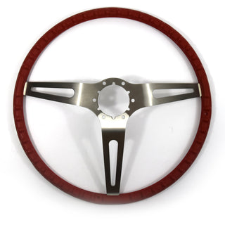 1969 Chevy Camaro 3-Spoke Comfort Grip Steering Wheel Red - Classic 2 Current Fabrication