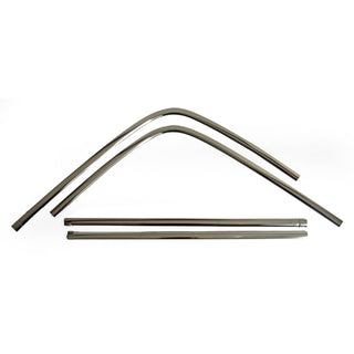 1968-1972 Oldsmobile Cutlass Supreme 2 Door Rear Window Molding 4 Piece Set Stainless.