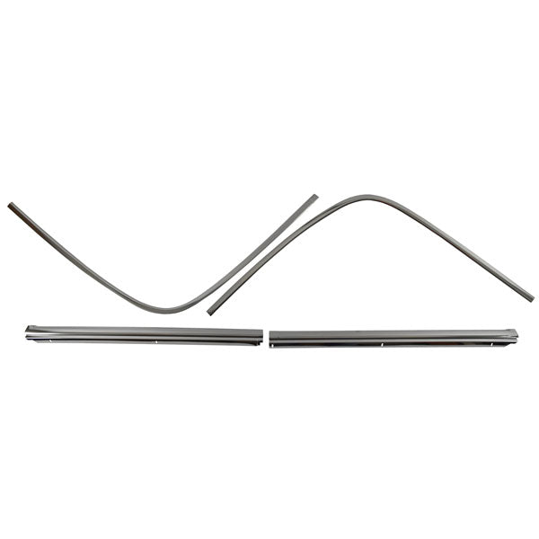 1968-1972 Oldsmobile Cutlass 2 Door Rear Window Molding 4 Piece Set St ...