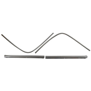 1968-1972 Oldsmobile Cutlass 2 Door Rear Window Molding 4 Piece Set Stainless.