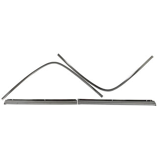 1968-1972 Oldsmobile Cutlass 2 Door Rear Window Molding 4 Piece Set Stainless.