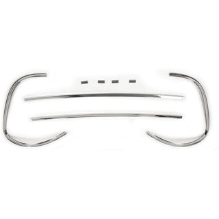 1955-1959 Chevy C10 Pickup Front Window Moulding 4 Piece Set Stainless Chrome.
